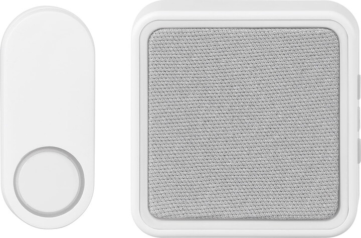 Heath Zenith White Plastic Wireless Battery-Operated Lighted Doorbell Kit