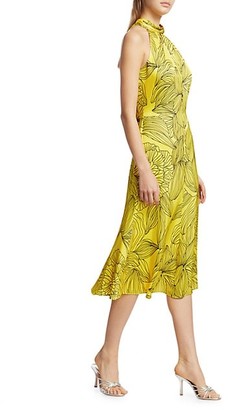 Milly Tropical Floral Halter Dress