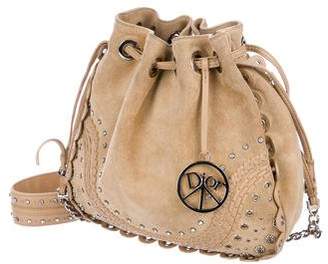 Christian Dior Hippie Suede Crossbody Bag