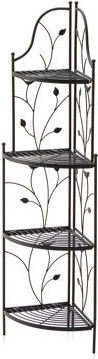 Glitzhome 52"H 4-Tiered Metal Corner Shelf Plant Stand Or Storage Rack