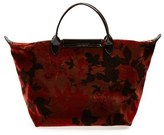 Thumbnail for your product : Longchamp 'Fleurs Palace' Velvet Tote
