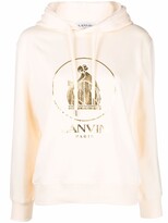 Thumbnail for your product : Lanvin Graphic Print Drawstring Hoodie