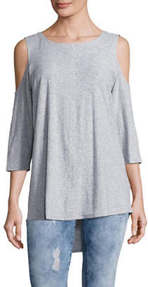 Two By Vince Camuto Cold-Shoulder Bon Voyage T-Shirt