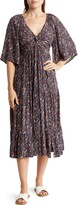 Thumbnail for your product : Angie Flutter Sleeve Maxi Dress