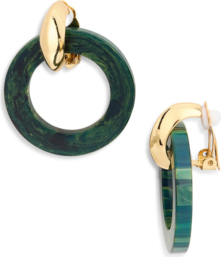 Kenneth Jay Lane Knocker Clip-On Earrings
