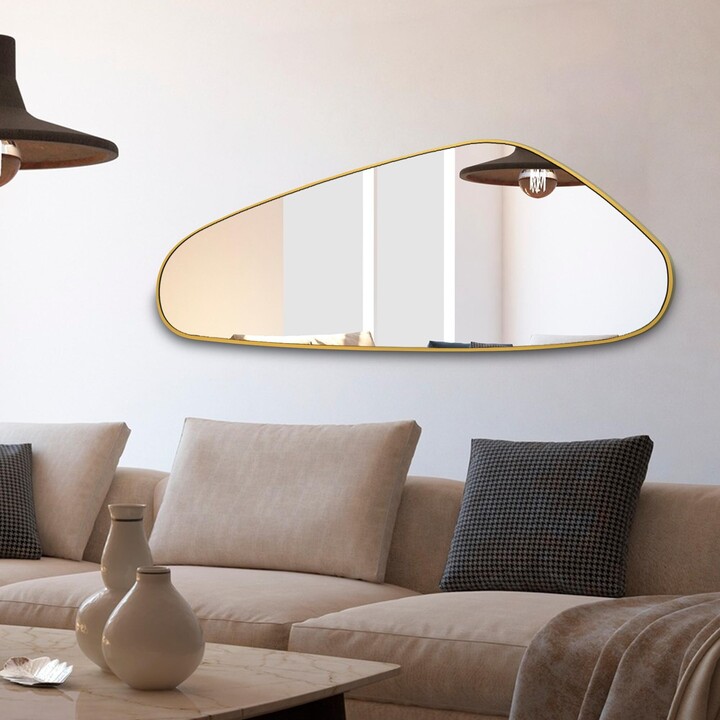 MIRRONA Asymmetrical Mirror, Decorative Irregular Mirror, Modern