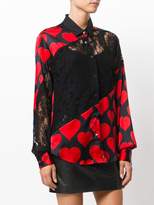 Thumbnail for your product : Philipp Plein heart lace panel shirt