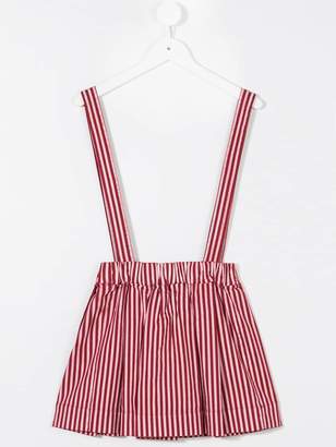 Madson Discount Kids striped dungaree skirt