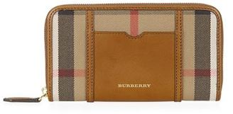 Burberry Shoes & Accessories Ziggy House Check Sartorial Leather Wallet