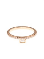 Thumbnail for your product : Rosegold Monique Péan White-diamond & rose-gold pinky ring