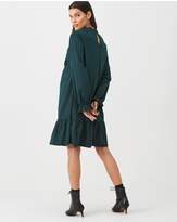 Thumbnail for your product : Warehouse Cutwork Tiered Dress - Green