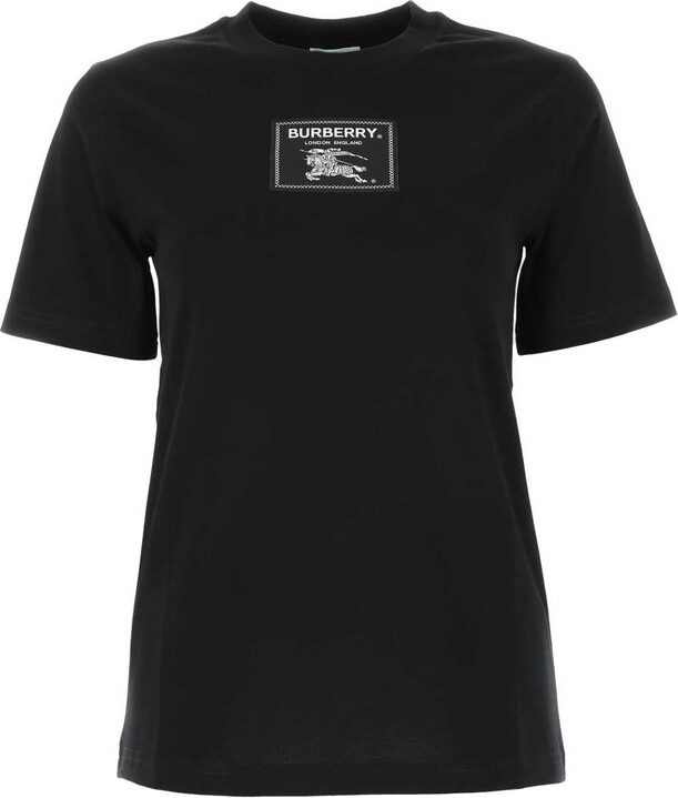 Burberry Logo Patch Crewneck T-Shirt - ShopStyle