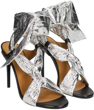 IRO Silver Leather Sandals
