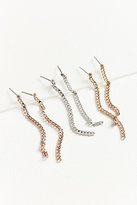 Thumbnail for your product : Urban Outfitters Shine Chain Drop Earring Set