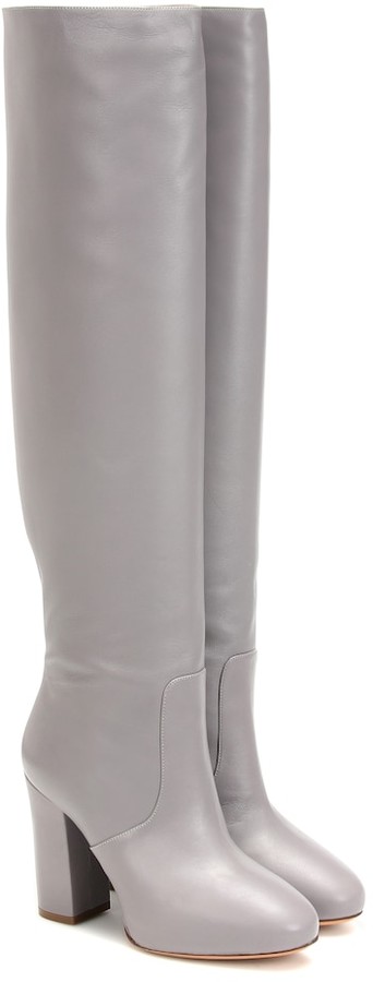 Grey Over The Knee Boots | Shop the 