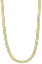 Thumbnail for your product : Sterling Forever 14K Goldplated Herringbone Chain Necklace/18"