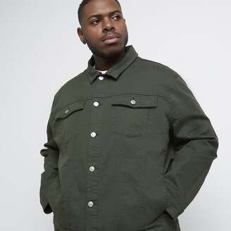 dark green denim jacket men