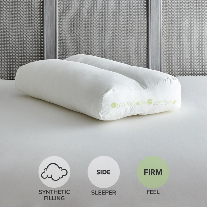 Dunelm Comfortzone Contour Pillow White - ShopStyle