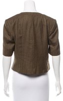 Thumbnail for your product : Adam Lippes Collarless Wool Blazer