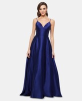 Thumbnail for your product : Betsy & Adam Satin Evening Gown