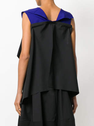 Issey Miyake 132 5. asymmetric sleeveless blouse