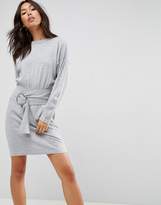 Thumbnail for your product : ASOS Design Knitted Dress With Batwing And Ring Detail