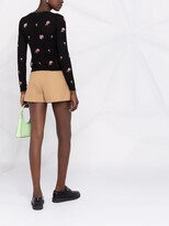 Thumbnail for your product : RED Valentino Floral-Embroidered Pointelle-Knit Cardigan