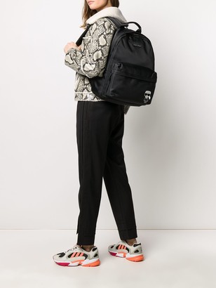 Karl Lagerfeld Paris icon print backpack