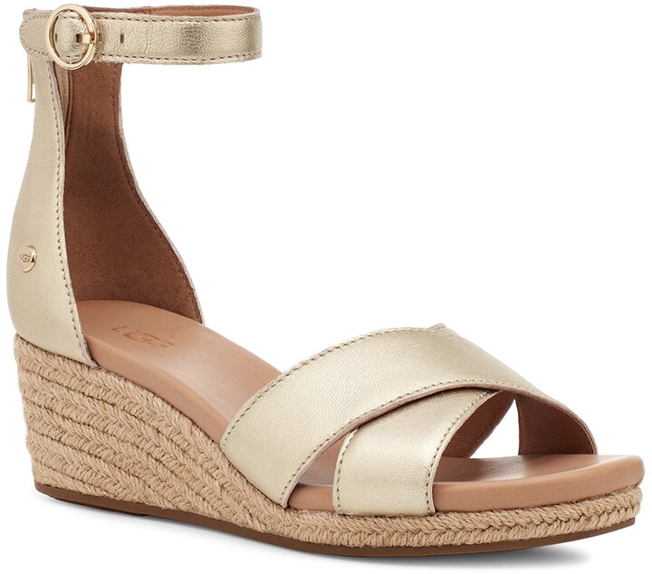 ugg sandals gold