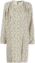 Thumbnail for your product : Giorgio Armani Pre-Owned 1990s Floral-Print Silk Shift Dress