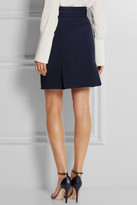 Thumbnail for your product : Alexander McQueen Belted wool wrap mini skirt