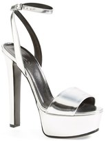 Thumbnail for your product : Gucci 'Leila' Metallic Platform Sandal (Women)