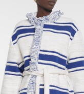 Thumbnail for your product : Dorothee Schumacher Striped Sensation wool-blend cardigan