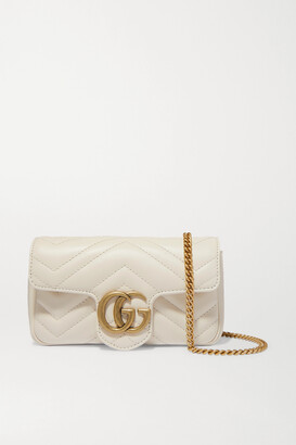 Gucci Gg Marmont Super Mini Quilted Leather Shoulder Bag