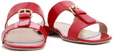 Thumbnail for your product : Sergio Rossi Buckle-detailed Patent-leather Sandals