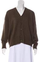 Thumbnail for your product : eskandar Wool Button-Up Cardigan