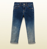 Thumbnail for your product : Gucci Kid's Blue Ombré Stretch Denim Legging