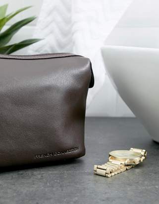 French Connection Faux Leather Toiletry bag