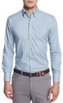 Thumbnail for your product : Peter Millar Rugby Melange Plaid Long-Sleeve Sport Shirt