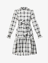 Thumbnail for your product : Me And Em Plaid woven midi dress