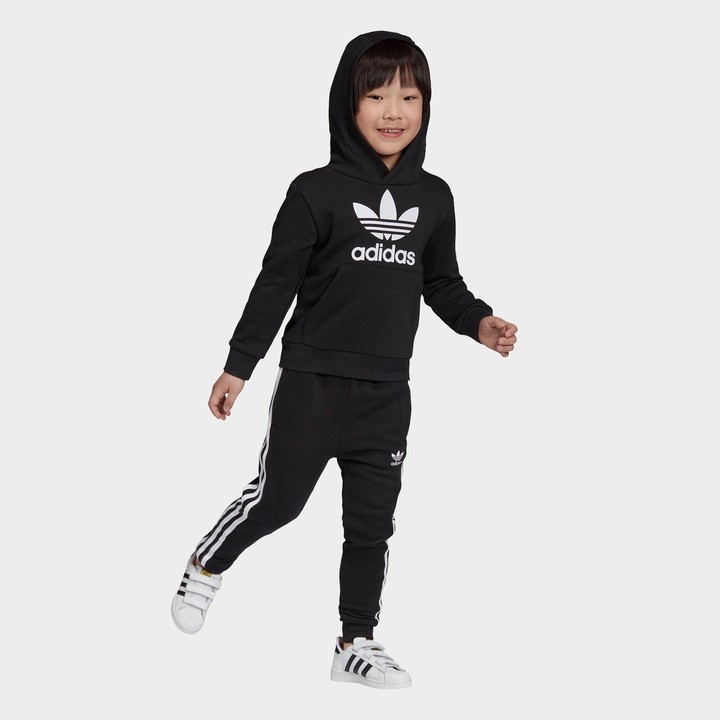 adidas Toddler and Little Kids' Trefoil Pullover Hoodie and Jogger Pants Set  - ShopStyle Girls' Clothing