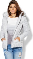 Thumbnail for your product : New York and Company Hooded Puffer Jacket