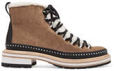 Thumbnail for your product : Rag & Bone Compass Studded Leather And Shearling-trimmed Suede Ankle Boots
