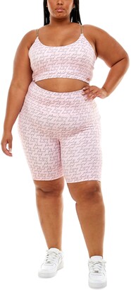 Baby Phat Plus Size Sweet Lilac Bicycle Shorts