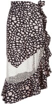 Thumbnail for your product : PatBO Spotted Wrap Midi Skirt