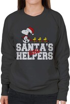 Thumbnail for your product : Peanuts Snoopy Woodstock Santas Little Helpers Women's Sweatshirt Charcoal