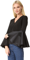 Thumbnail for your product : Edit V Neck Flute Top