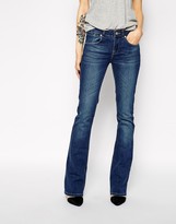 Thumbnail for your product : ASOS Lennox Kick Flare Jeans in Mid Wash Blue
