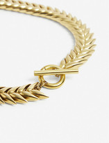 Thumbnail for your product : BEVZA Spikelet gold-tone necklace