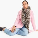 Thumbnail for your product : J.Crew Wool-blend scarf in leopard